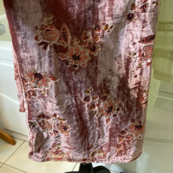 Anthropologie Hutch Burnout Velvet Pink Pants Size Small - Picture 7 of 9